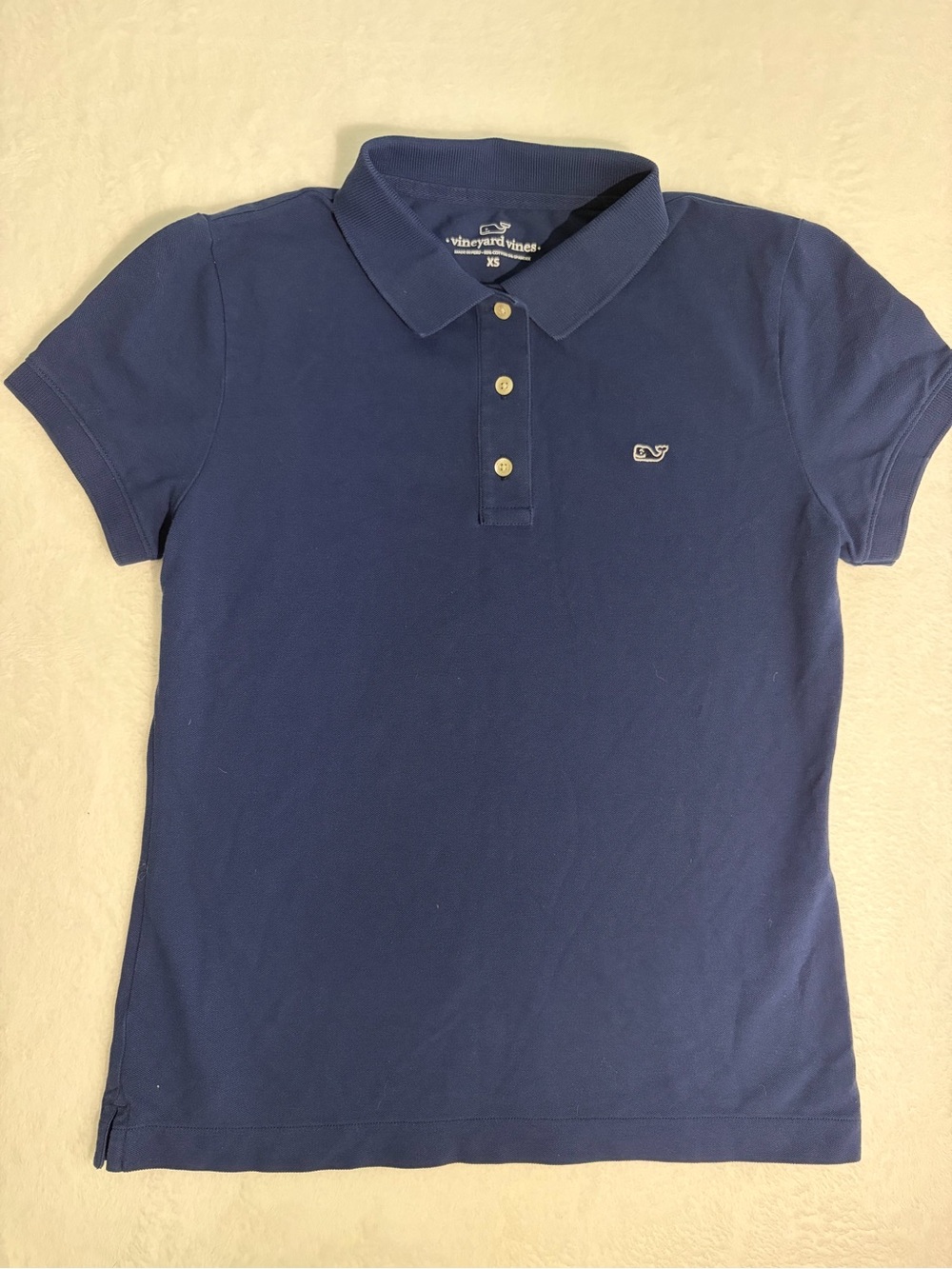 Vineyard Vines Women's Navy Whale Polo Shirt XS